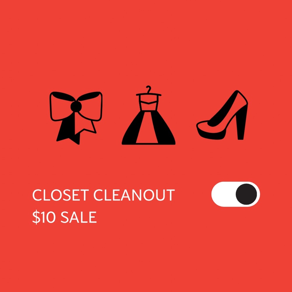 Red Closet Cleanout Sale